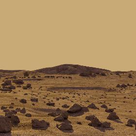 3D Mars Surface With Rocks model